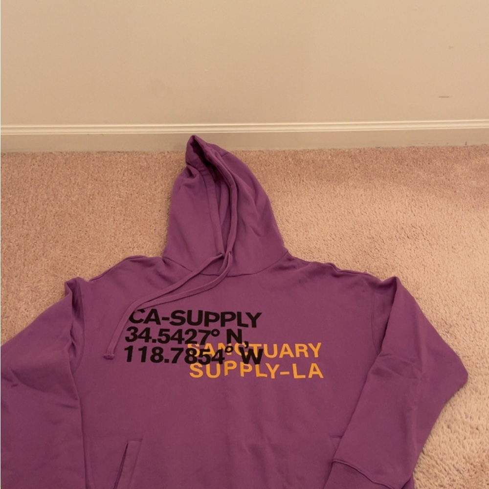 Purple Graphic Hoodie
